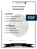 Monthly Exam Revisiom (1-6)