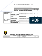 Matriz de Evaluación de Prueba Escrita