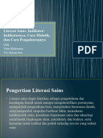 Literasi Sains, Indikator-Indikatornya, Cara Melatih, Tugas Pengkur