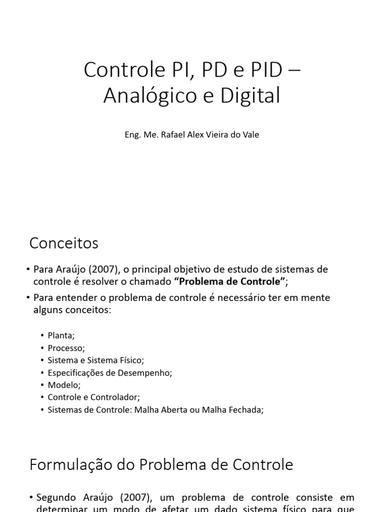 Controle PI, PD e PID | PDF
