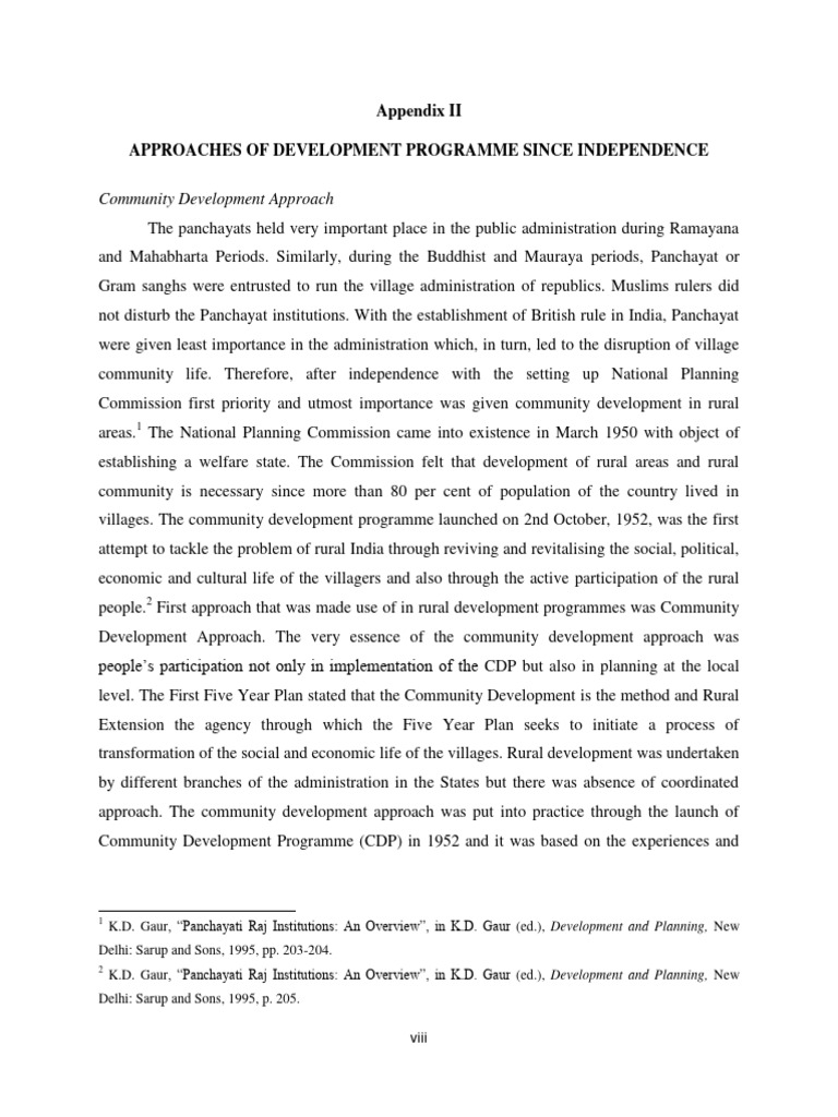 CHAPTER-1 Approaches of Development Programmes | PDF | Economies