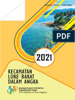 Kecamatan Lore Barat Dalam Angka 2021