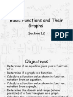 Basic Functions and Their Graphs