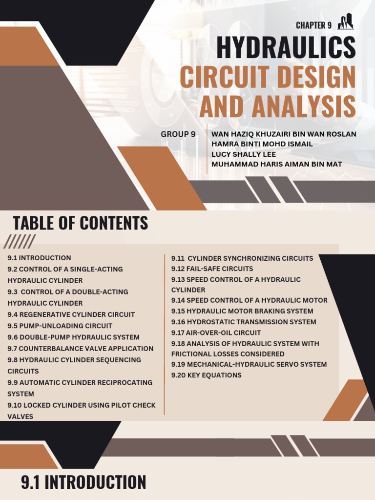 Group 9 Hydraulics Circuit Design and Analysis | Download Free PDF ...