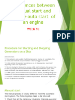 Differences Between Manual Start and Remote-Auto Start of An Engine