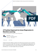 A Practical Approach To Linear Regression in Machine Learning - by Ashwin Raj - Towards Data Science