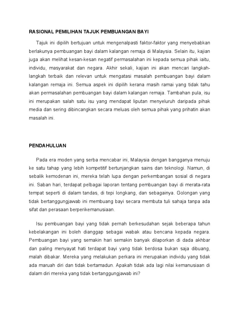 Pembuangan Bayi2003 Pdf