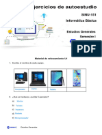 SINU-151 Informática Básica: Estudios Generales Semestre I