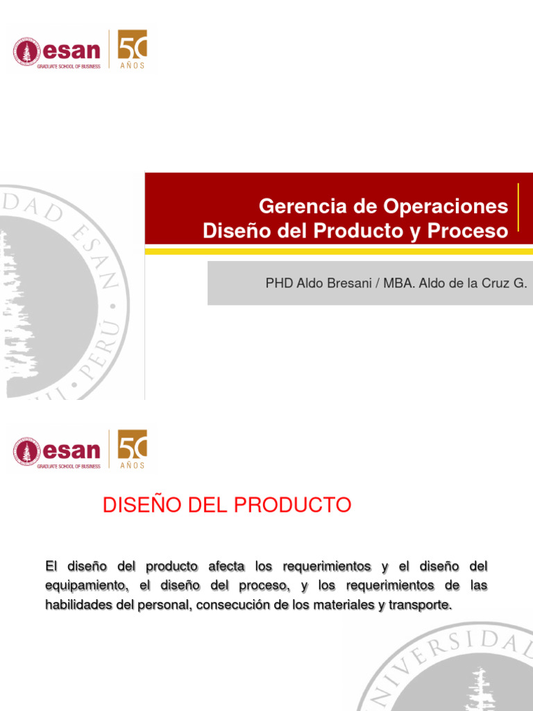 S3 Diseño Del Producto y Proceso | PDF | Producto (Negocio) | Diseño