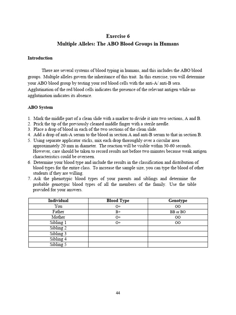 ABO Blood Groups and Genetics Explained | PDF | Blood Type | Eye Color