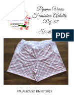 01 - Shorts Pijama Adulto Ref 07 - P - Atualizado Páginas