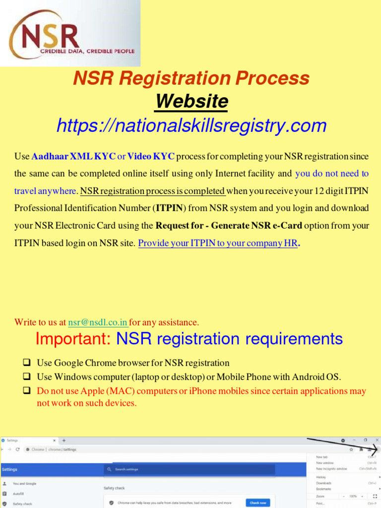 What Is Nsr Registration Card