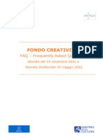 FAQ - Fondo Imprese Creative2022