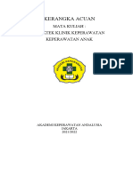 Kerangka Acuan Praktik Keperawatan Anak