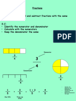 Adding and Subtracting Fractions (Same Denominator)