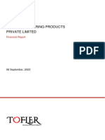 Anand Engineering Products Private Limited Financial Report