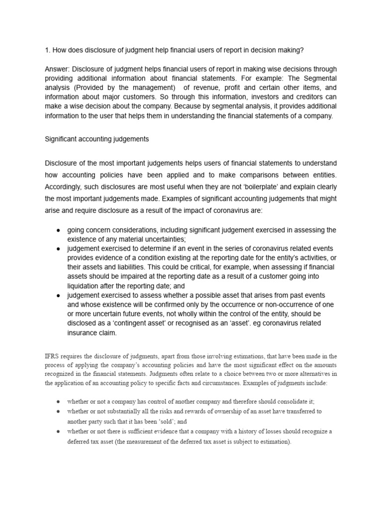 Notes To Financial Statement PDF Financial Statement Deferred Tax