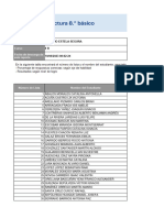 Resultados LECTURA 8 B Intermedio 2023