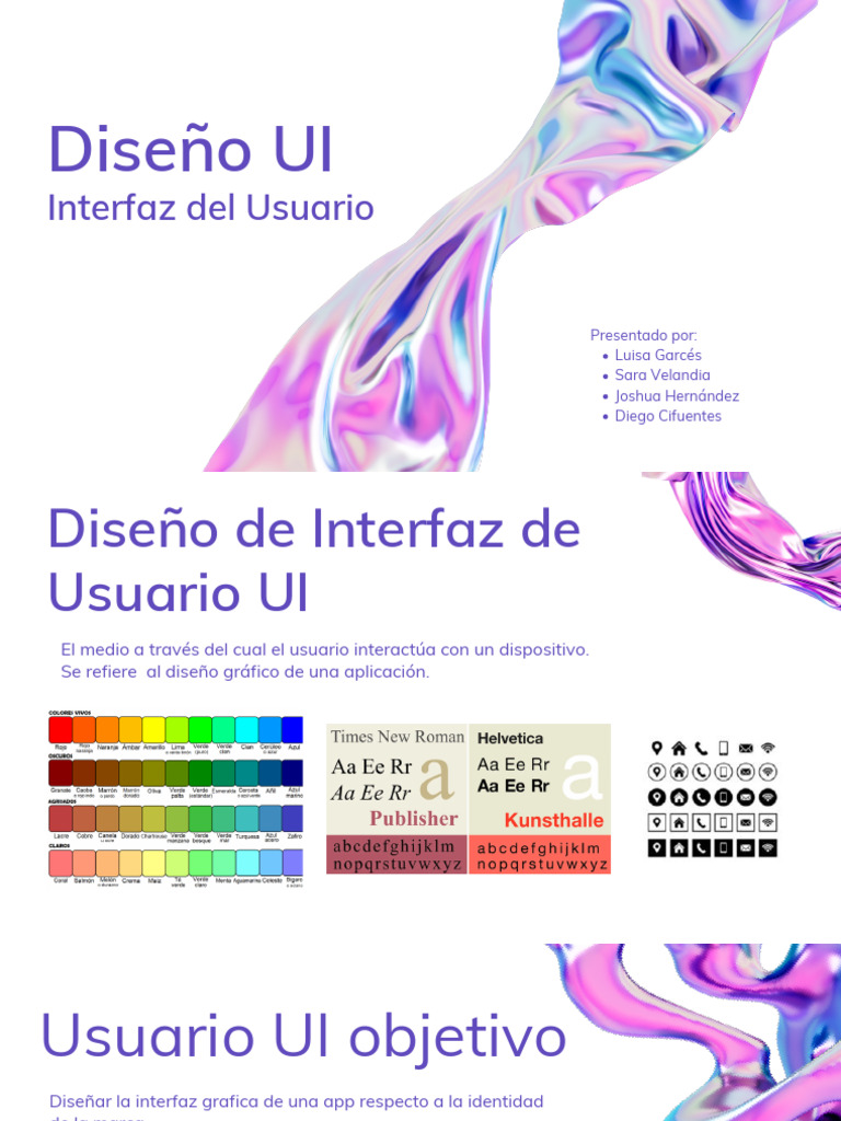 Diseño UI Interfaz Del Usuario | PDF | Interfaz de usuario | Usabilidad