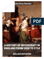 Wallace Notestein - History of Witchcraft in England