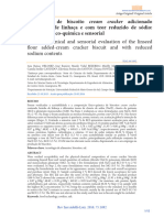 Physical-Chemical and Sensorial Evaluation of The Linseed Flour Added-Cream Cracker Biscuit and With Reduced Sodium Contents