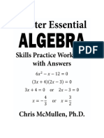 Master Essential Algebra Skills Practice Workbook With Answers by Chris McMullen