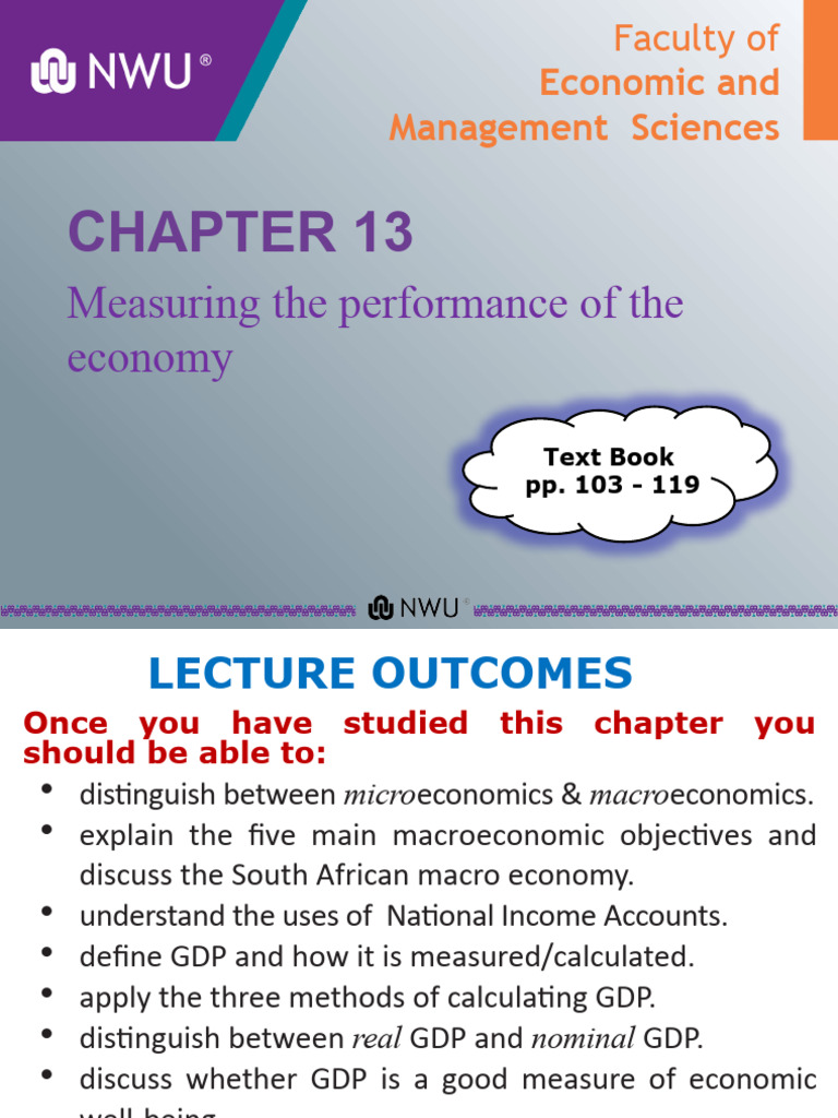 Economic Performance Measurement in SA | PDF | Macroeconomics | Gross ...