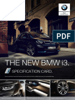SPECIFICATION CARD - BMW I3s (I01)