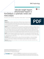 Safety of Low-Molecular-Weight Heparin Compared To Unfractionated Heparin in Hemodialysis: A Systematic Review and Meta-Analysis