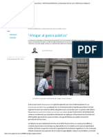 Ahogar Al Gasto Público - MITOS ECONÓMICOS. La Dolarización Termina Con El Déficit Fiscal - Página - 12