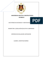 LEGISLACION EDUCATIVA EXPOSICION SISTEMAS Y MODELOS CONTEMPORANEOSdocx