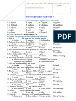 TA 6 Global PRACTICE TEST - UNIT 3