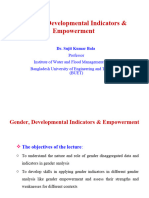 Lec 9 Gender Indicators & Development Empowerment Measures