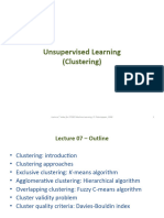 6.nsupervised Learning Clustering Lecture 7 Slides For4962