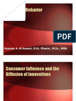 Consumer Influence and Diffusion of Innovation