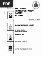 NTSB Report On The Wreck of The Edmund Fitzgerald
