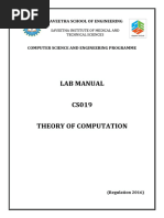 Lab Manual Toc