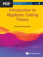 Introduction To Algebraic Coding Theory - 2022