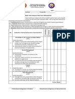 Clinical Practice Simulation Rubric