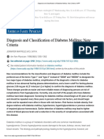 Diagnosis and Classification of Diabetes Mellitus - New Criteria - AAFP