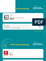 Tarifs Détaillés Tous Parkings - Juin 2023