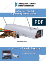 ProChrono Digital Operating Instructions User Manual