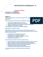 Libro de PROYECTOS DE AULA RESUELTO - 4° PRIMARIA