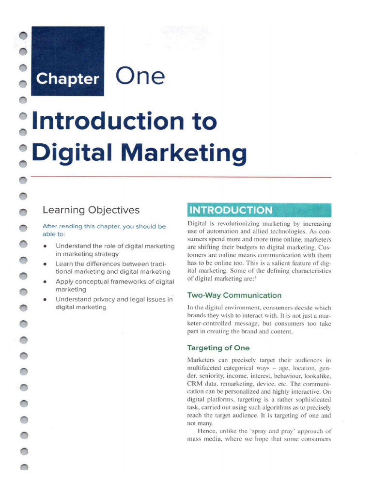 Introduction To Digital Marketing (Seema) | PDF