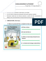 Evaluación Lectura Domiciliarian La Tortulenta