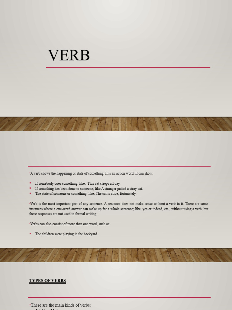 VERB PDF Verb Adverb