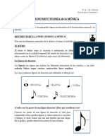 1 - GUÍA RESUMEN TEORÍA de La MÚSICA 8° AÑOS