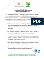 Carta de Compromiso - Asamblea Departamental 2023