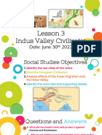 6th Grade Social Studies Lesson 3 Indus Valley Civilization June 30th 2022