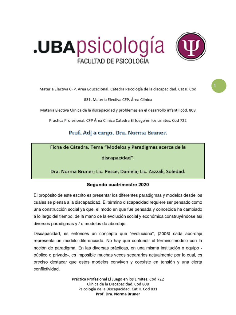 Paradigmas de la Discapacidad: Un Análisis | PDF | Invalidez ...